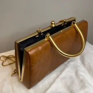 Moo Roo Moo Roo | Bags | Vintage Signed Moo Roo Brown Leather Embossed Purse ...